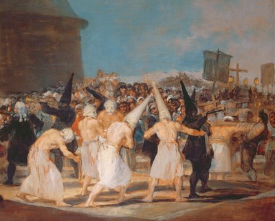 Prozession der Geißler (Detail) von Francisco de Goya